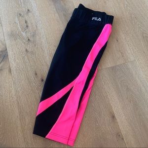 FILA black and white cropped workout pants